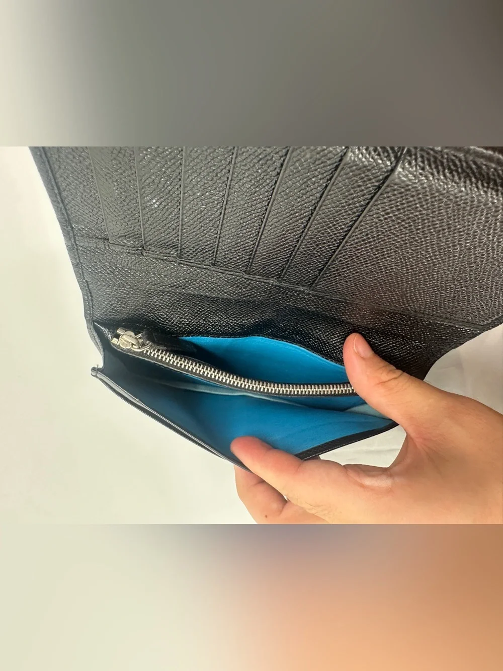 Bvlgari Long Wallet Bvlgari Bulgari Bifold Long Wallet Grain leather